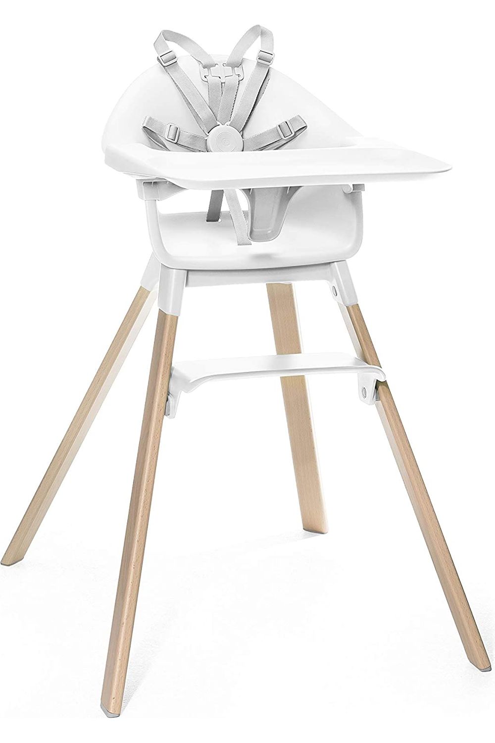 Tripp Trapp by Stokke - Silla alta ajustable de madera para bebé (sólo  silla), Nuevo arnés, Negro